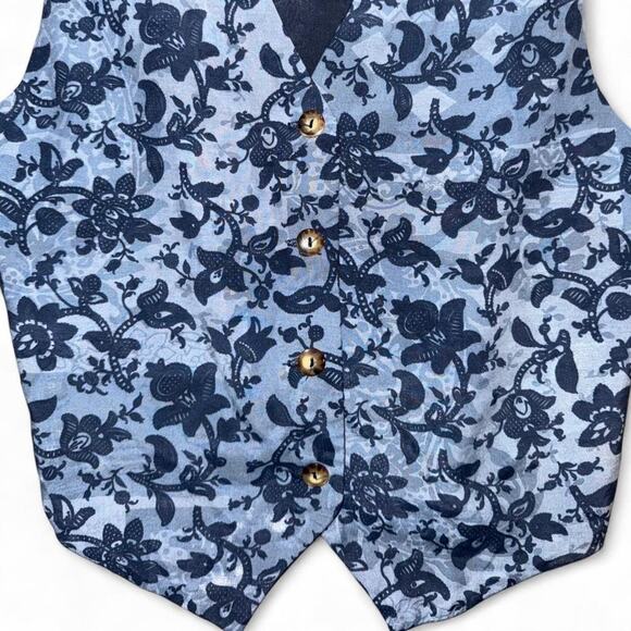 Vintage VTG Western Cowgirl Boho Button Up Vest Womens size M - Picture 4 of 5